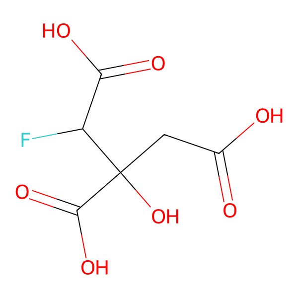 2D Structure of (2r,3r)-Fluorocitric acid