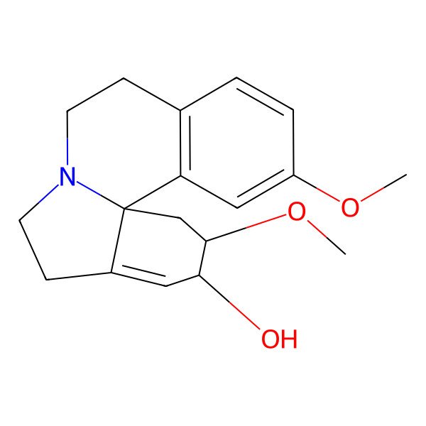 2D Structure of (2R,3R,13bS)-2,12-dimethoxy-2,3,5,6,8,9-hexahydro-1H-indolo[7a,1-a]isoquinolin-3-ol