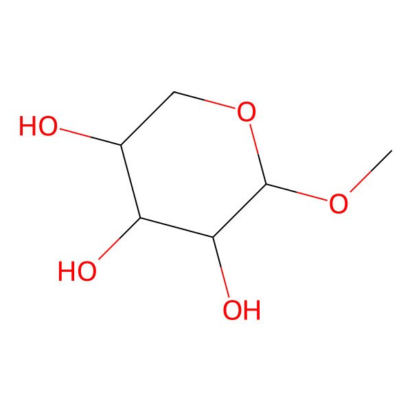 2D Structure of (2R,3R,4S,5S)-2-methoxyoxane-3,4,5-triol