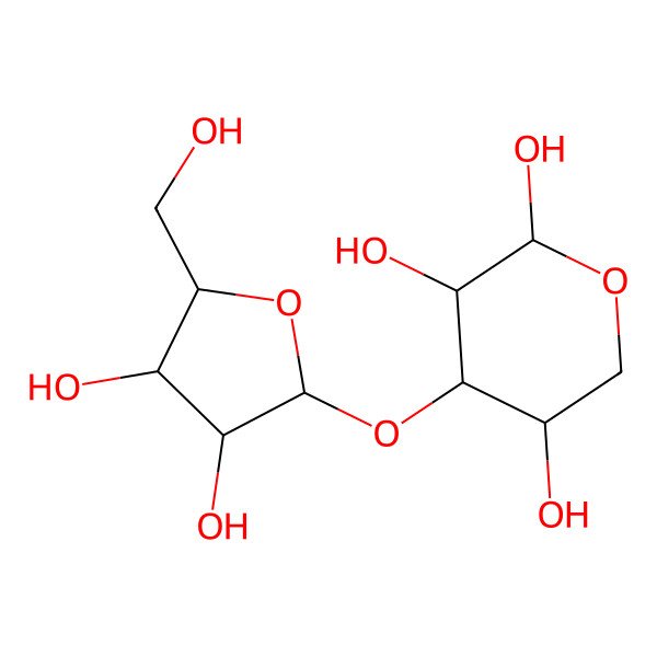 2D Structure of (2R,3R,4S,5S)-4-[(2R,3R,4R,5S)-3,4-dihydroxy-5-(hydroxymethyl)oxolan-2-yl]oxyoxane-2,3,5-triol