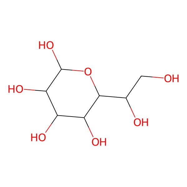 2D Structure of (2R,3R,4S,5S,6R)-6-[(1R)-1,2-dihydroxyethyl]oxane-2,3,4,5-tetrol