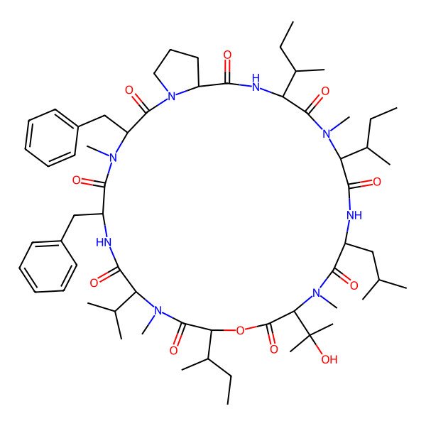 2D Structure of (2R,3R)Hmp-MeVal-Phe-MePhe-Pro-aIle-MeaIle-Leu-betaHOMeVal