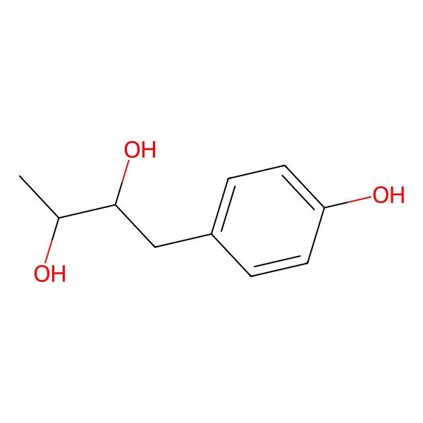 2D Structure of (2r,3s)-1-(4-Hydroxyphenyl)butane-2,3-diol