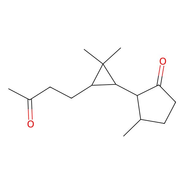 2D Structure of (2R,3S)-2-[(1S,3S)-2,2-dimethyl-3-(3-oxobutyl)cyclopropyl]-3-methylcyclopentan-1-one