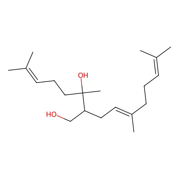 2D Structure of (2R,3S)-2-[(2E)-3,7-dimethylocta-2,6-dienyl]-3,7-dimethyloct-6-ene-1,3-diol
