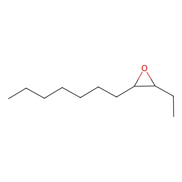 2D Structure of (2R,3S)-2-ethyl-3-heptyloxirane