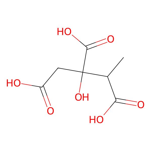 2D Structure of (2R,3S)-2-methylcitric acid