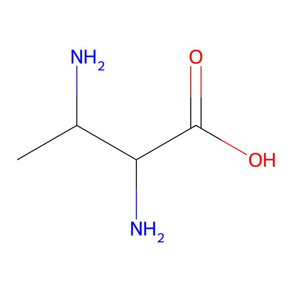 2D Structure of (2R,3S)-2,3-Diaminobutanoic acid