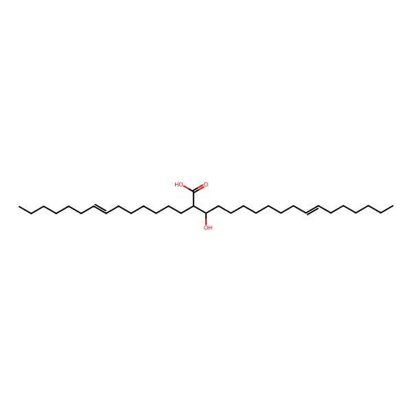 2D Structure of (2R,3S)-3-hydroxy-2-tetradec-7-enyloctadec-11-enoic acid
