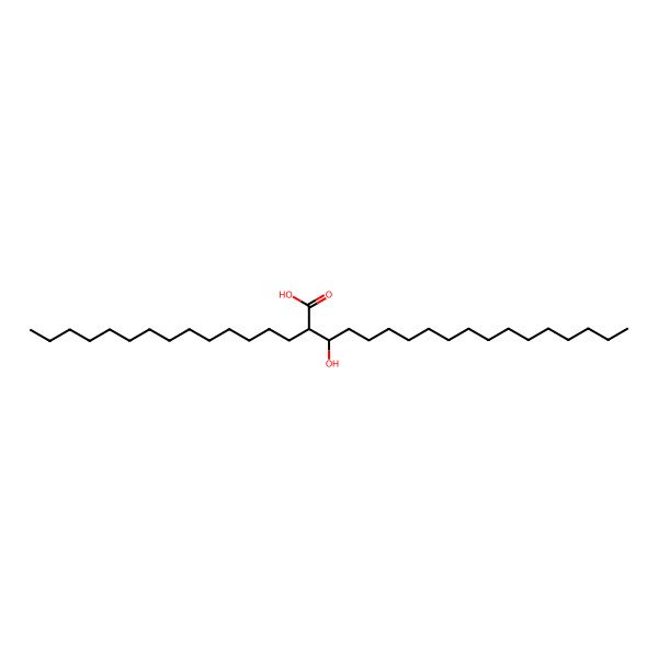 2D Structure of (2R,3S)-3-hydroxy-2-tetradecyloctadecanoic acid