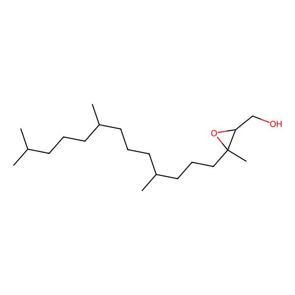 2D Structure of [(2R,3S)-3-methyl-3-[(4R,8R)-4,8,12-trimethyltridecyl]oxiran-2-yl]methanol