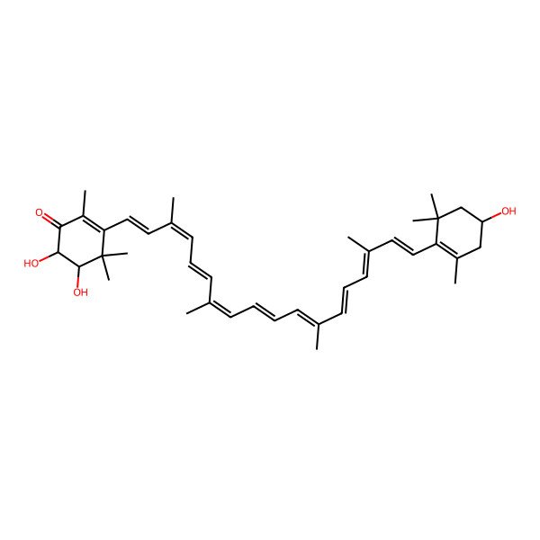 2D Structure of (2R,3S,3'R)-2-Hydroxyadonixanthin