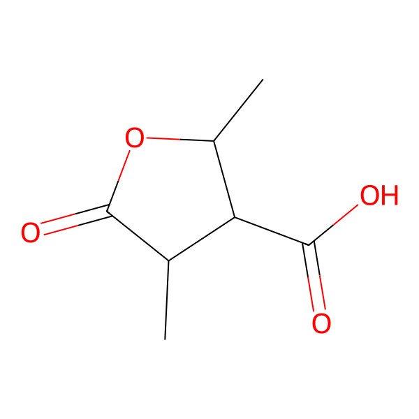 2D Structure of (2S,3S,4R)-2,4-Dimethyl-5-oxotetrahydrofuran-3-carboxylic acid