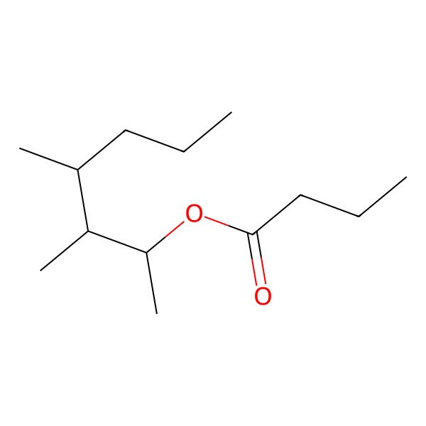 2D Structure of [(2R,3S,4S)-3,4-dimethylheptan-2-yl] butanoate