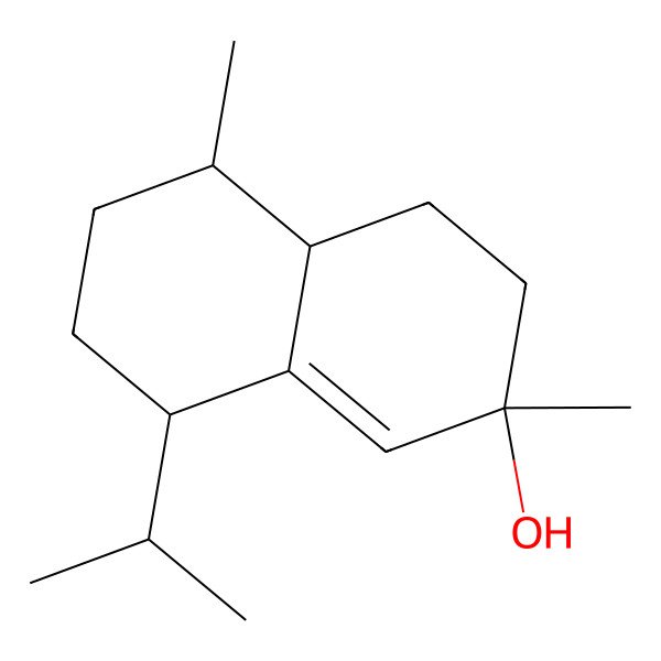 2D Structure of (2R,4aR,5S,8S)-2,5-dimethyl-8-propan-2-yl-4,4a,5,6,7,8-hexahydro-3H-naphthalen-2-ol
