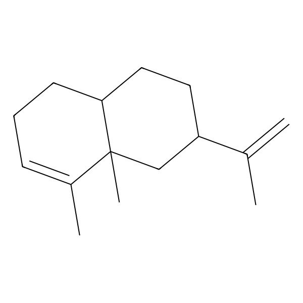 2D Structure of (2R,4aR,8aS)-8,8a-dimethyl-2-prop-1-en-2-yl-2,3,4,4a,5,6-hexahydro-1H-naphthalene