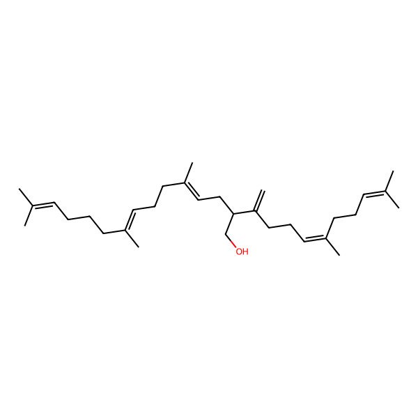 2D Structure of (2R,4E,8E)-2-[(5E)-6,10-dimethylundeca-1,5,9-trien-2-yl]-5,9,14-trimethylpentadeca-4,8,13-trien-1-ol