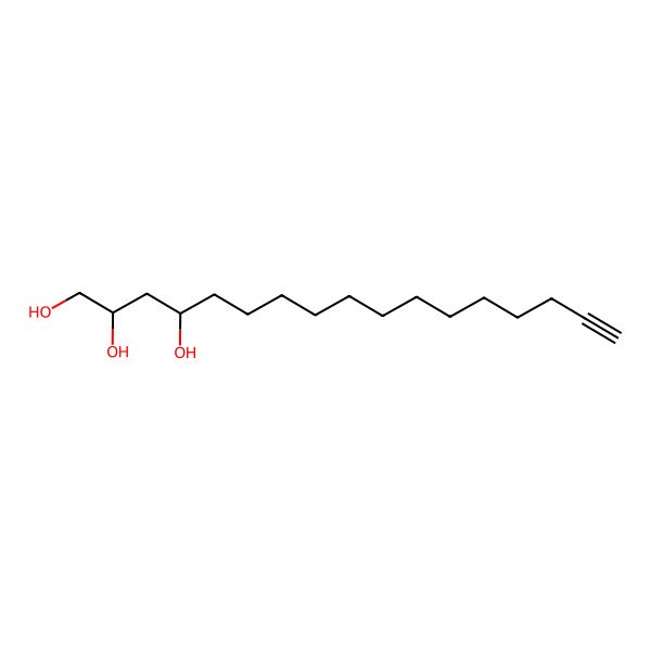 2D Structure of (2R,4R)-16-Heptadecyne-1,2,4-triol 2D Structure of (2R,4R)-16-Heptadecyne-1,2,4-triol