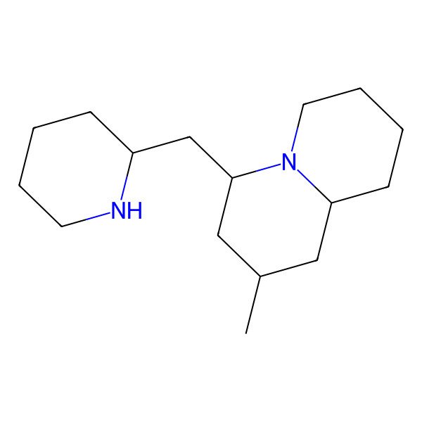2D Structure of (2R,4R,9aS)-2-methyl-4-[[(2S)-piperidin-2-yl]methyl]-2,3,4,6,7,8,9,9a-octahydro-1H-quinolizine