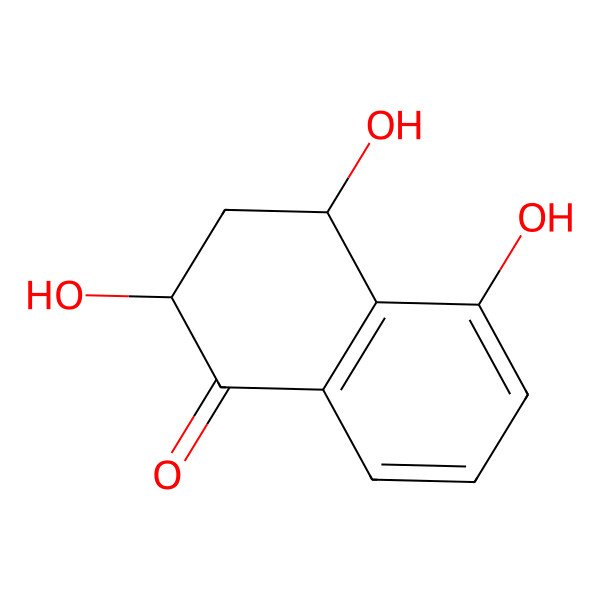 2D Structure of (2R,4S)-2,4,5-trihydroxy-3,4-dihydro-2H-naphthalen-1-one