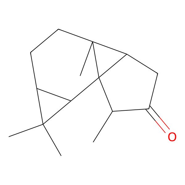 2D Structure of (2R,4S,7S,8S,11S)-3,3,7,11-tetramethyltetracyclo[5.4.0.01,8.02,4]undecan-10-one