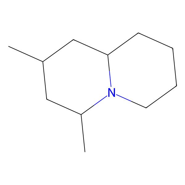 2D Structure of (2R,4S,9aS)-2,4-dimethyl-2,3,4,6,7,8,9,9a-octahydro-1H-quinolizine 2D Structure of (2R,4S,9aS)-2,4-dimethyl-2,3,4,6,7,8,9,9a-octahydro-1H-quinolizine