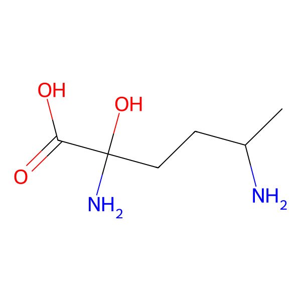 2D Structure of (2R,5S)-2,5-diamino-2-hydroxyhexanoic acid 2D Structure of (2R,5S)-2,5-diamino-2-hydroxyhexanoic acid