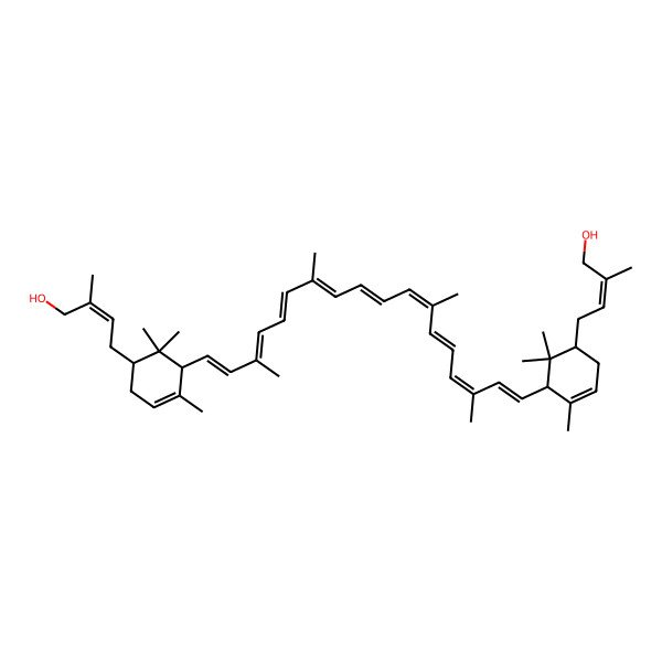 2D Structure of (2R,6R,2'R,6'R)-decaprenoxanthin