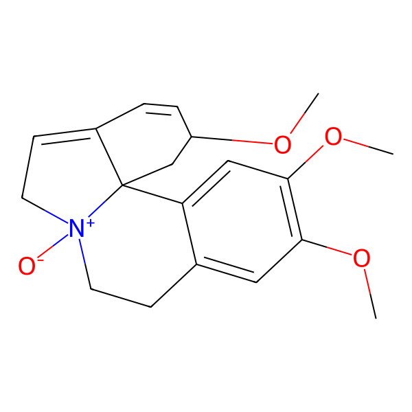 2D Structure of (2R,7R,13bS)-2,11,12-trimethoxy-7-oxido-2,6,8,9-tetrahydro-1H-indolo[7a,1-a]isoquinolin-7-ium