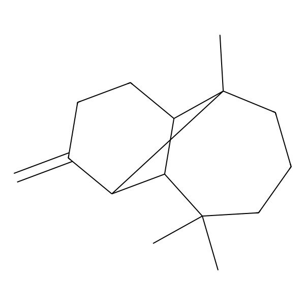 2D Structure of (2R,7S)-2,6,6-trimethyl-9-methylidenetricyclo[5.4.0.02,8]undecane