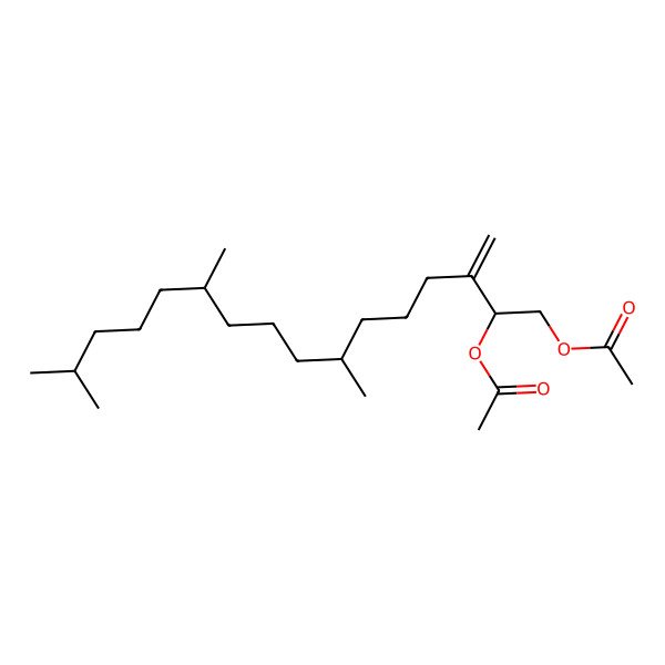 2D Structure of [(2R,7S,11S)-2-acetyloxy-7,11,15-trimethyl-3-methylidenehexadecyl] acetate