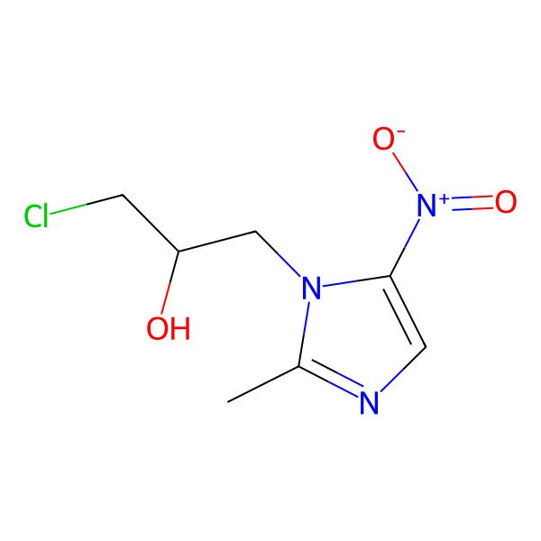2D Structure of Ornidazole, (S)-