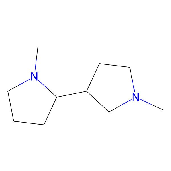2D Structure of (2S)-1-methyl-2-[(3R)-1-methylpyrrolidin-3-yl]pyrrolidine