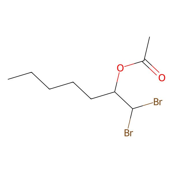 2D Structure of [(2S)-1,1-dibromoheptan-2-yl] acetate