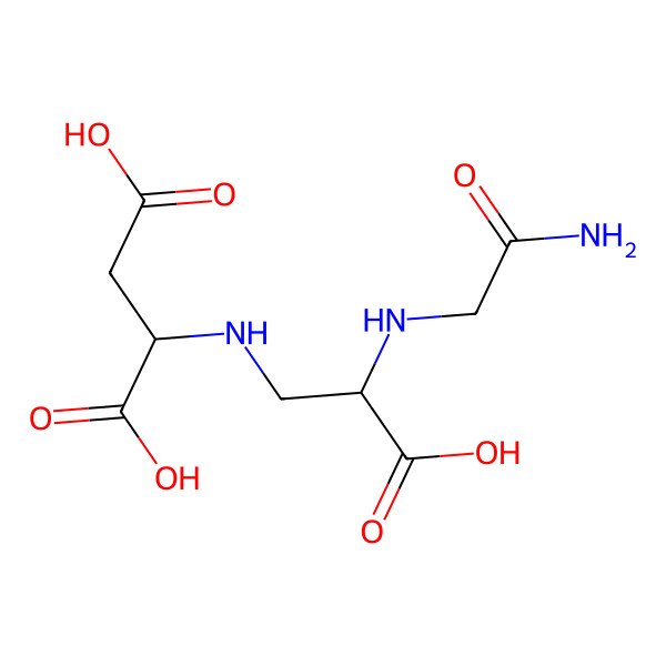 2D Structure of (2S)-2-[[(2R)-2-[(2-amino-2-oxoethyl)amino]-2-carboxyethyl]amino]butanedioic acid