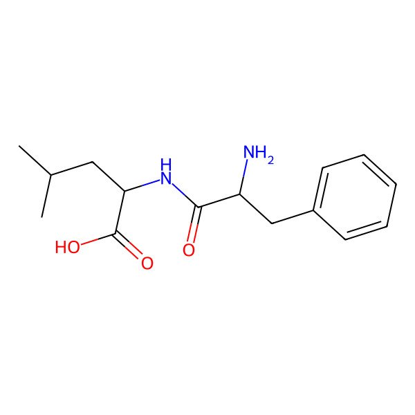 2D Structure of (2S)-2-[[(2S)-2-amino-3-phenylpropanoyl]amino]-4-methylpentanoic acid
