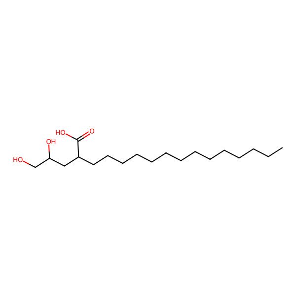 2D Structure of (2S)-2-[(2S)-2,3-dihydroxypropyl]hexadecanoic acid