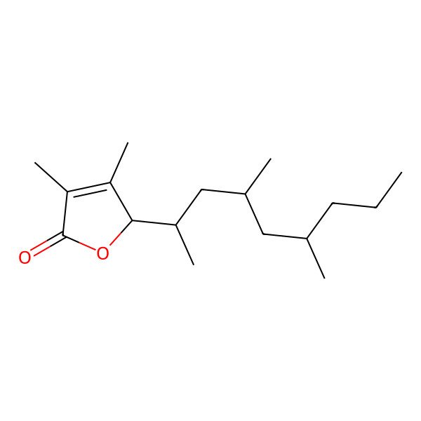 2D Structure of (2S)-2-[(2S,4S,6S)-4,6-dimethylnonan-2-yl]-3,4-dimethyl-2H-furan-5-one