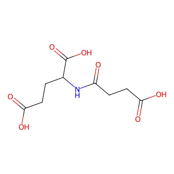 2D Structure of N-(3-carboxy-1-oxopropyl)-L-glutamic acid