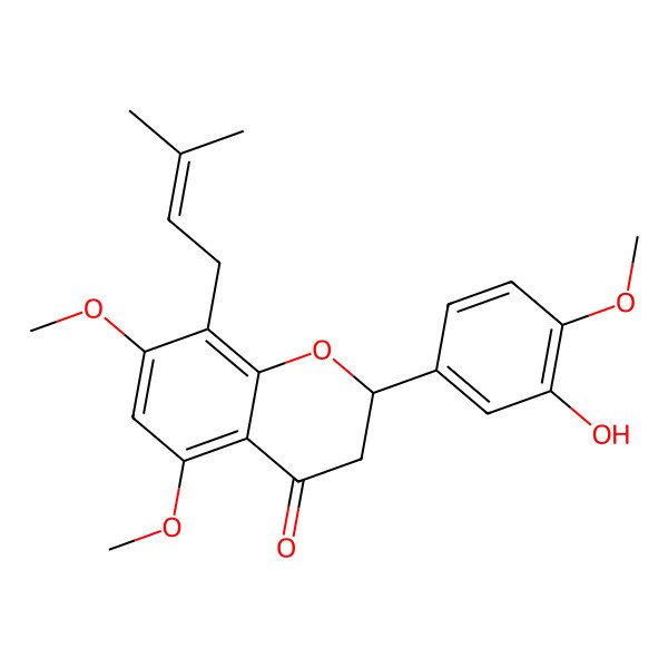 2D Structure of 5-O-Methylglovanon