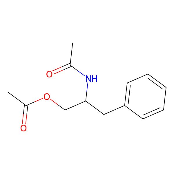 2D Structure of 2(S)-2-acetamido-3-phenylpropylacetate