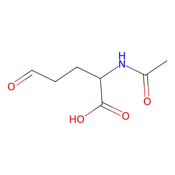 2D Structure of N-Acetyl-L-glutamate 5-semialdehyde