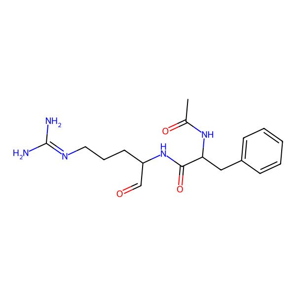 2D Structure of (2S)-2-acetamido-N-[(2S)-5-(diaminomethylideneamino)-1-oxopentan-2-yl]-3-phenylpropanamide