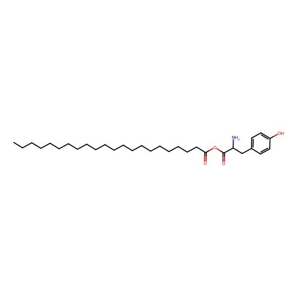 2D Structure of [(2S)-2-amino-3-(4-hydroxyphenyl)propanoyl] docosanoate