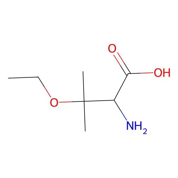 2D Structure of (2S)-2-amino-3-ethoxy-3-methylbutanoic acid