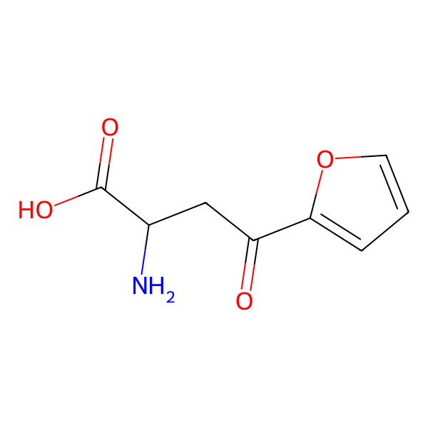 2D Structure of (2S)-2-amino-4-(furan-2-yl)-4-oxobutanoic acid