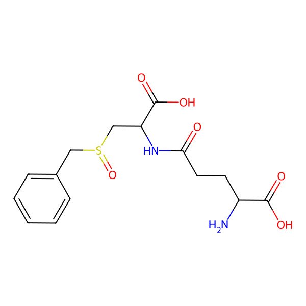 2D Structure of (2S)-2-amino-5-[[(1R)-2-[(R)-benzylsulfinyl]-1-carboxyethyl]amino]-5-oxopentanoic acid