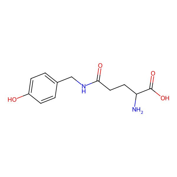 2D Structure of (2S)-2-amino-5-[(4-hydroxyphenyl)methylamino]-5-oxopentanoic acid