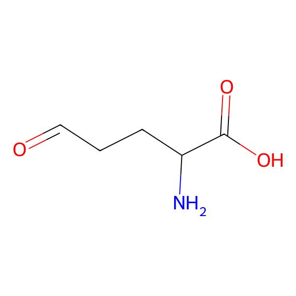 2D Structure of (2S)-2-Amino-5-oxopentanoic acid