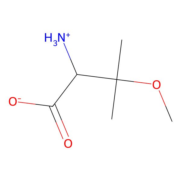 2D Structure of (2S)-2-azaniumyl-3-methoxy-3-methylbutanoate